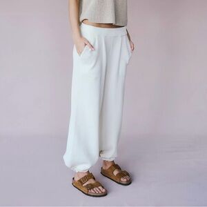 Free People Beach Freya Sweater Pants Off White Women’s Size Medium